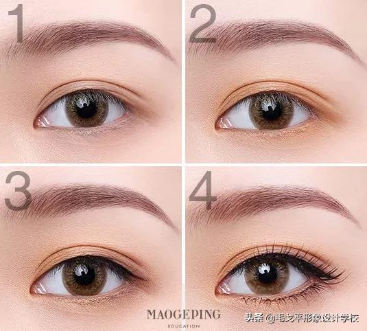 四色眼影盘怎么画眼影,新手眼影怎么画真的简单又好看