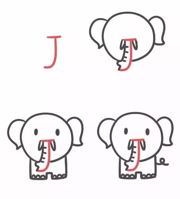 26个字母趣味简笔画动物,26个英文字母趣味简笔画