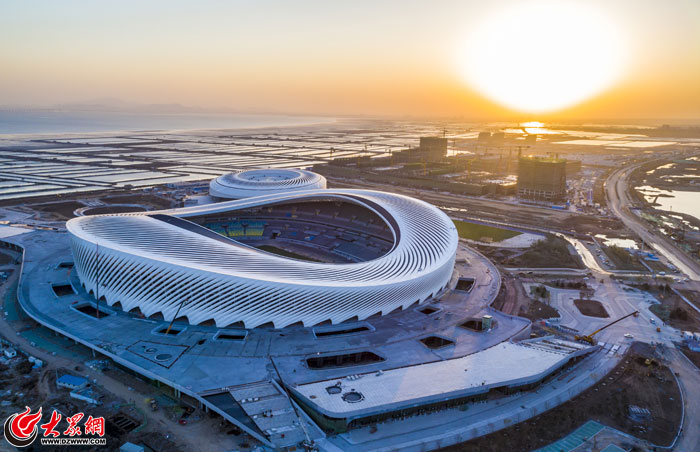 探营省运会主场馆“海之沙”海洋元素造型惊艳首秀