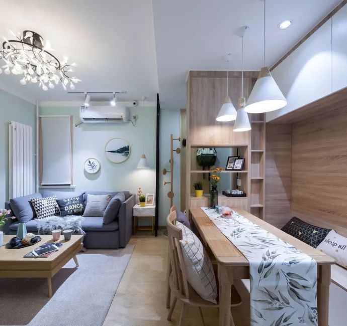 39㎡的小户型，利用折叠床设计，变成了2室1厅！