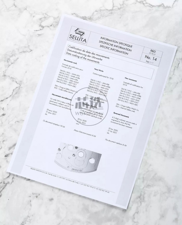 机芯带dm手表好不好,手表机芯刻有dm