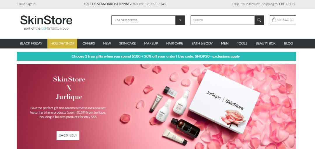 美妆海淘购物网站推荐,黑五必备海淘购物网站