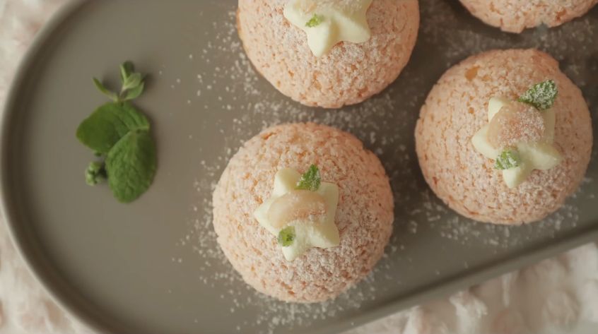 超好吃的蜜桃泡芙,超过100个赞的美食