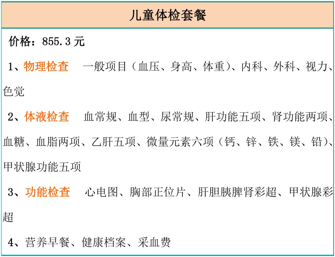 「贴心」这是一份体检指南，收好了~