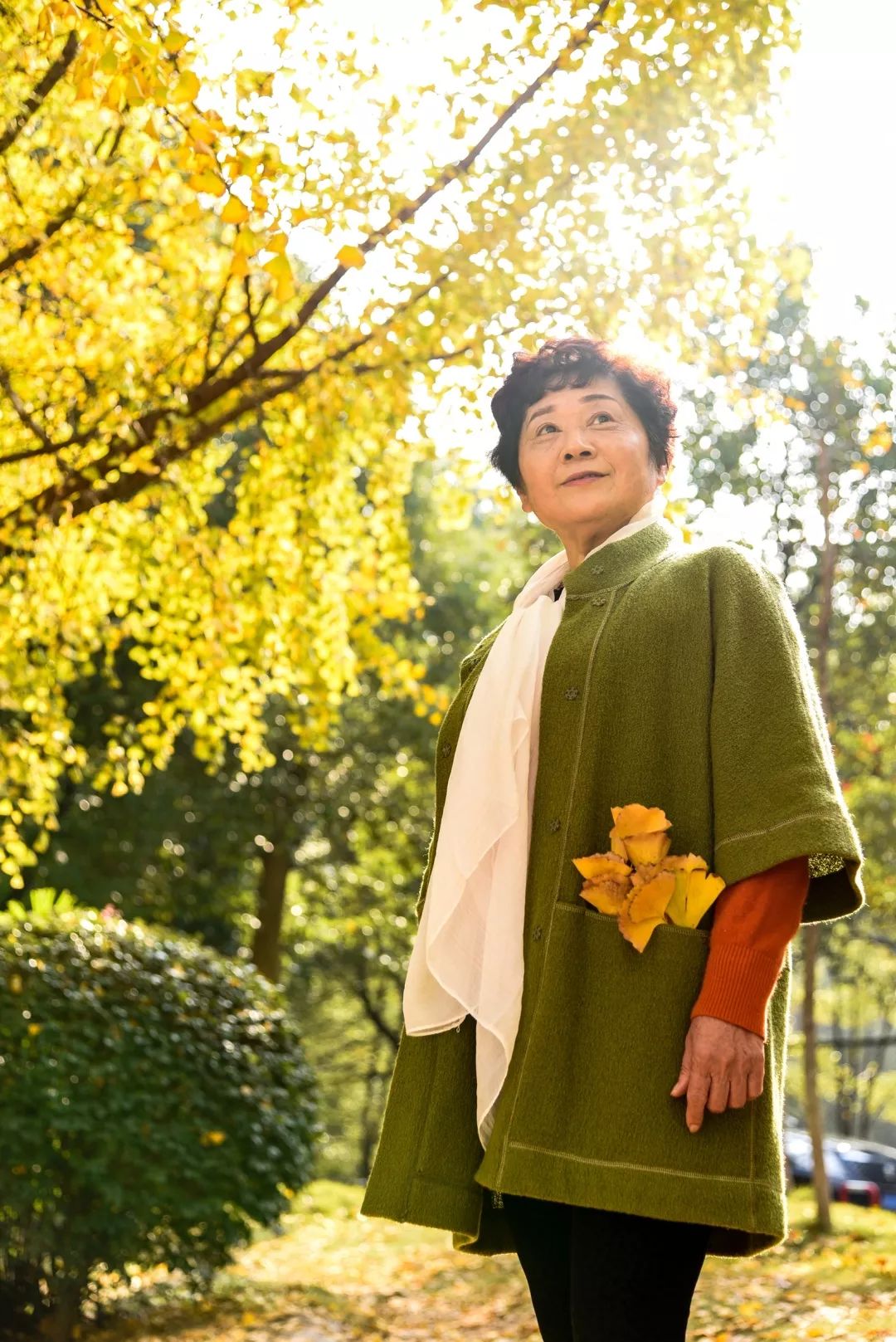 “妈，我在华师看了一场金黄色的雪！”