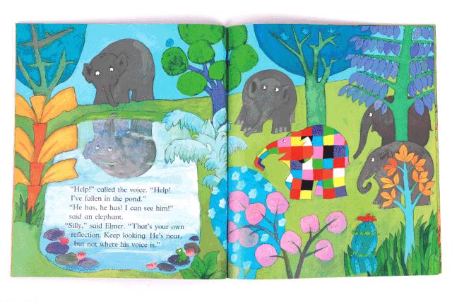 花格子大象艾玛绘本系列介绍,花格子大象硬壳绘本