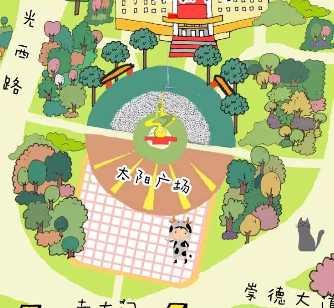 滨州职业学院风景图绘画,滨州职业学院风景图