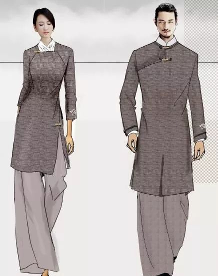 酒店服务员制服吸引顾客,酒店时尚制服