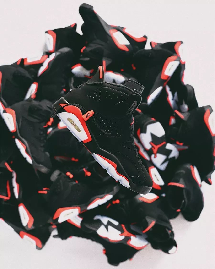 aj6黑红纯原对比,aj6黑红与黑绿对比