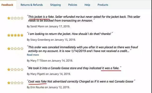 亚马逊加拿大鹅是真的吗,加拿大鹅假货风波