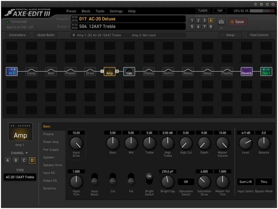 axefxiii效果器参数,fractalfx3效果器