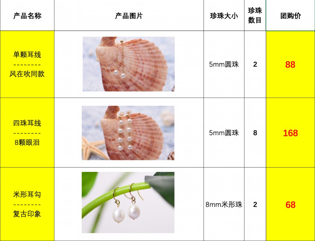 珍珠三圈耳环,耳饰珍珠推荐