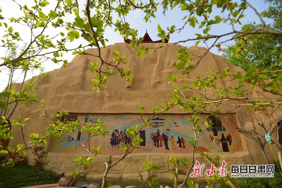 世园会甘肃园美丽的丝路画卷,飞天舞蹈表演甘肃