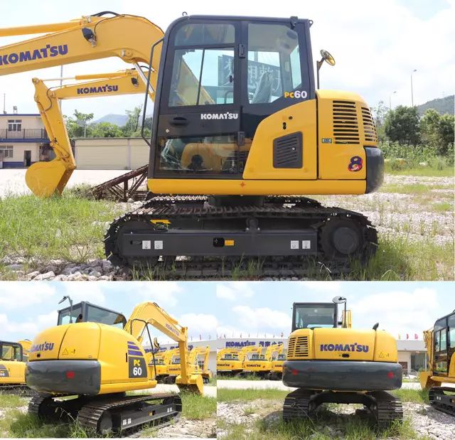 小松pc60-6挖掘机百科,小松pc60-5挖掘机工作视频