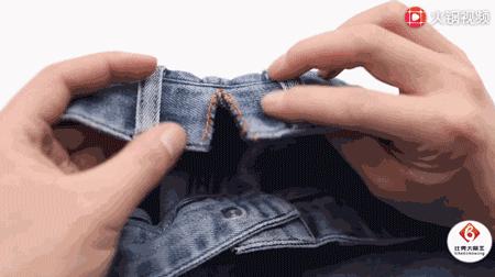 裤腰小了别慌,裤腰小了一根皮筋搞定