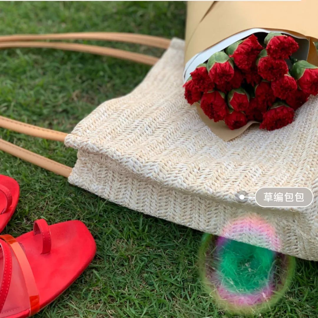 不是菜篮子不好看,这50款明星潮人都爱的草编包,才没有过时