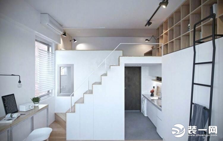 20-30平loft装修效果图,60平米层高4.5米loft装修效果图