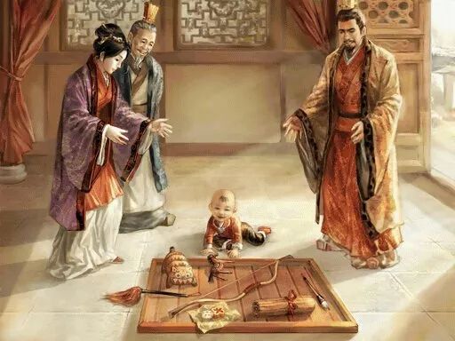 如何引导孩子亲近传统文化,传统的周岁宝宝抓周物品