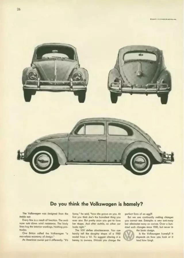 甲壳虫停产广告,甲壳虫经典广告语