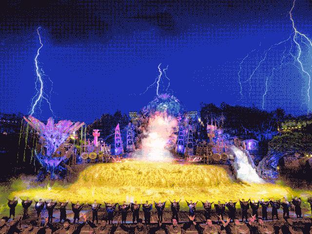 美到窒息的光影秀,美到极致烟花视频