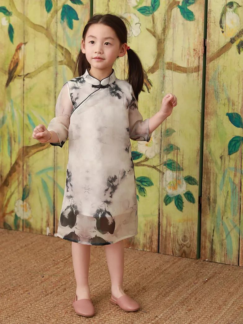 夏季改良中国风童装,改良版中式童装