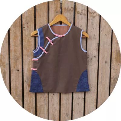 夏季改良中国风童装,改良版中式童装