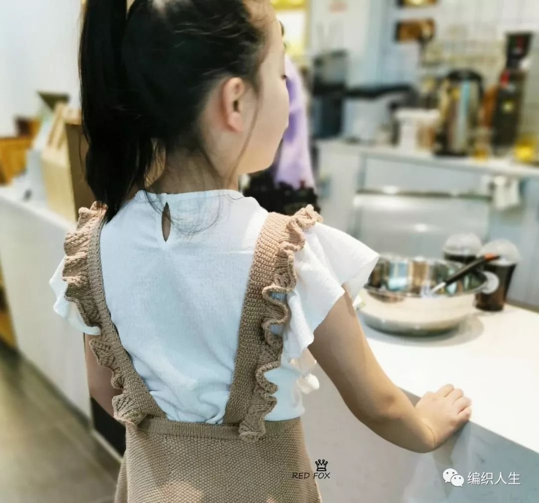 酸奶爱编织荷叶边连衣裙教程视频,荷叶边儿童小裙衫编织教程
