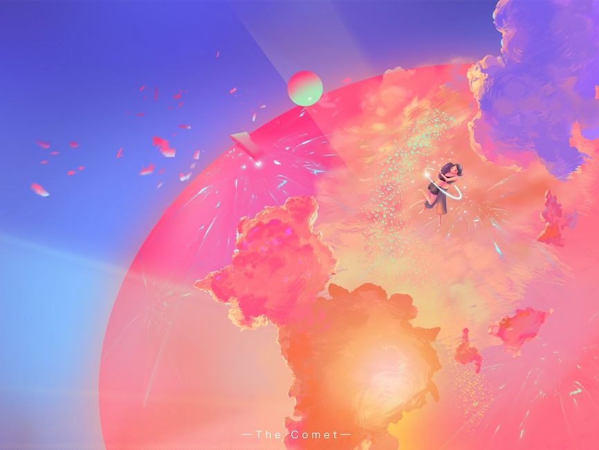 iPad软件Procreate「梦境之夏」风格插画10节课，一起描绘梦中的夏天