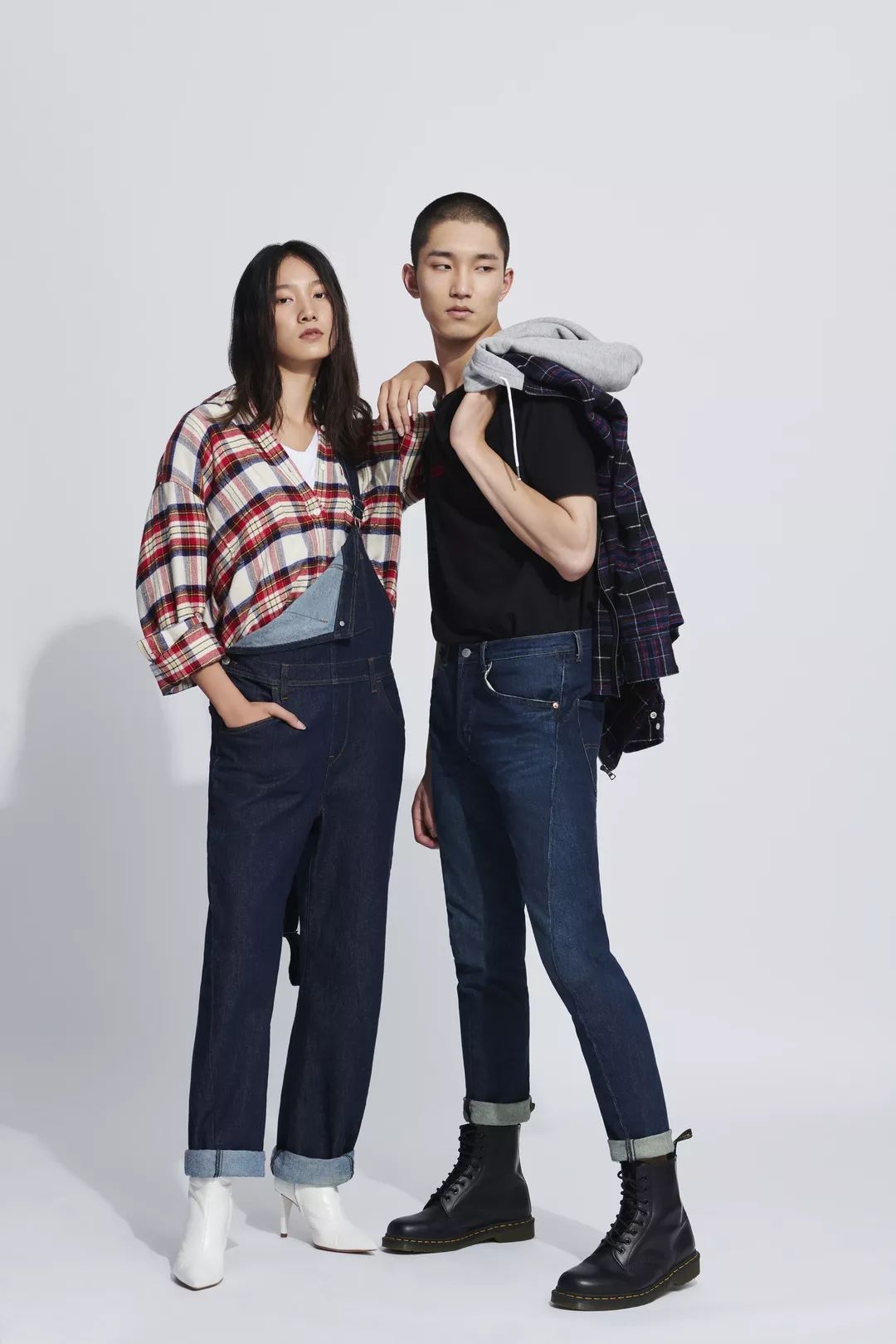 男显瘦显高修身弹力牛仔裤,加绒牛仔裤女款高腰显高显瘦直筒