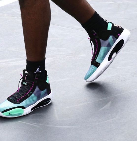 郭艾伦aj34秋天能穿吗,郭艾伦球员版aj34low登场