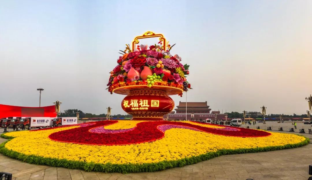 2022年国庆花坛景观图片大全,国庆节拍到的最美花海