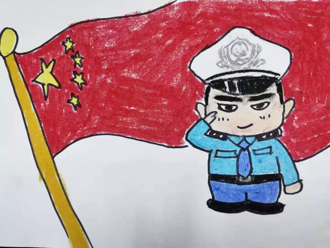 不一样的国庆献礼，福州警宝画出对祖国的爱