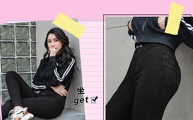 显瘦20斤小黑裤,显瘦到尖叫小黑牛仔裤