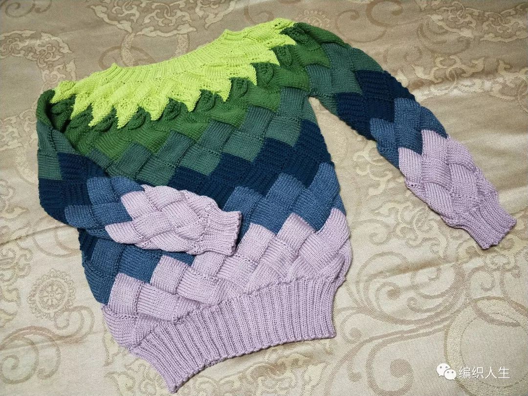 日本白桦正针毛衣编织视频,白桦裙子编织详细教程