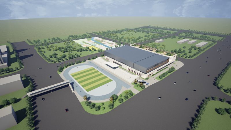 东港区体育中心跟日照市体育中心,日照市东港区体育中心项目效果图