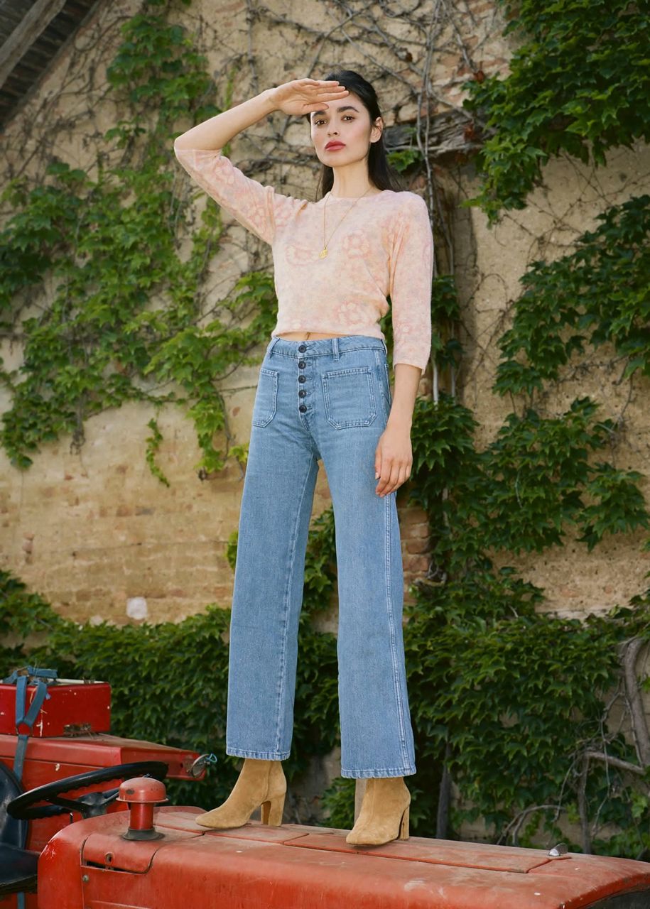 直筒修饰腿型牛仔裤,修饰腿型巨好搭配的牛仔裤