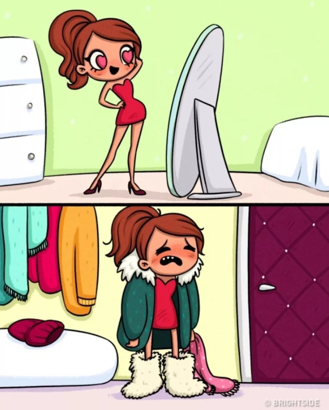 女生过冬,北方女孩子过冬