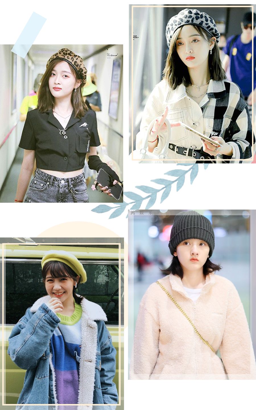 jennie发型双丸子头编发,黑色大波浪长发发型jennie