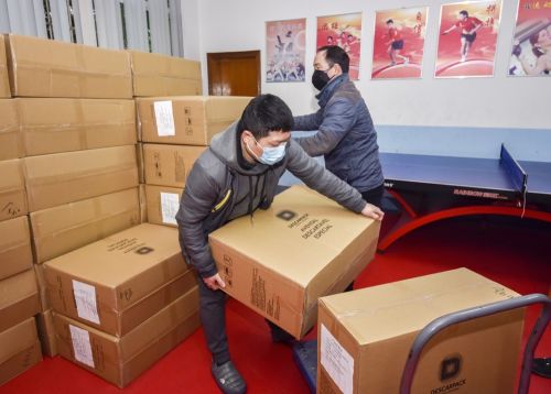 50万只口罩今日入库企业可通过园区报送物资需求统一订购