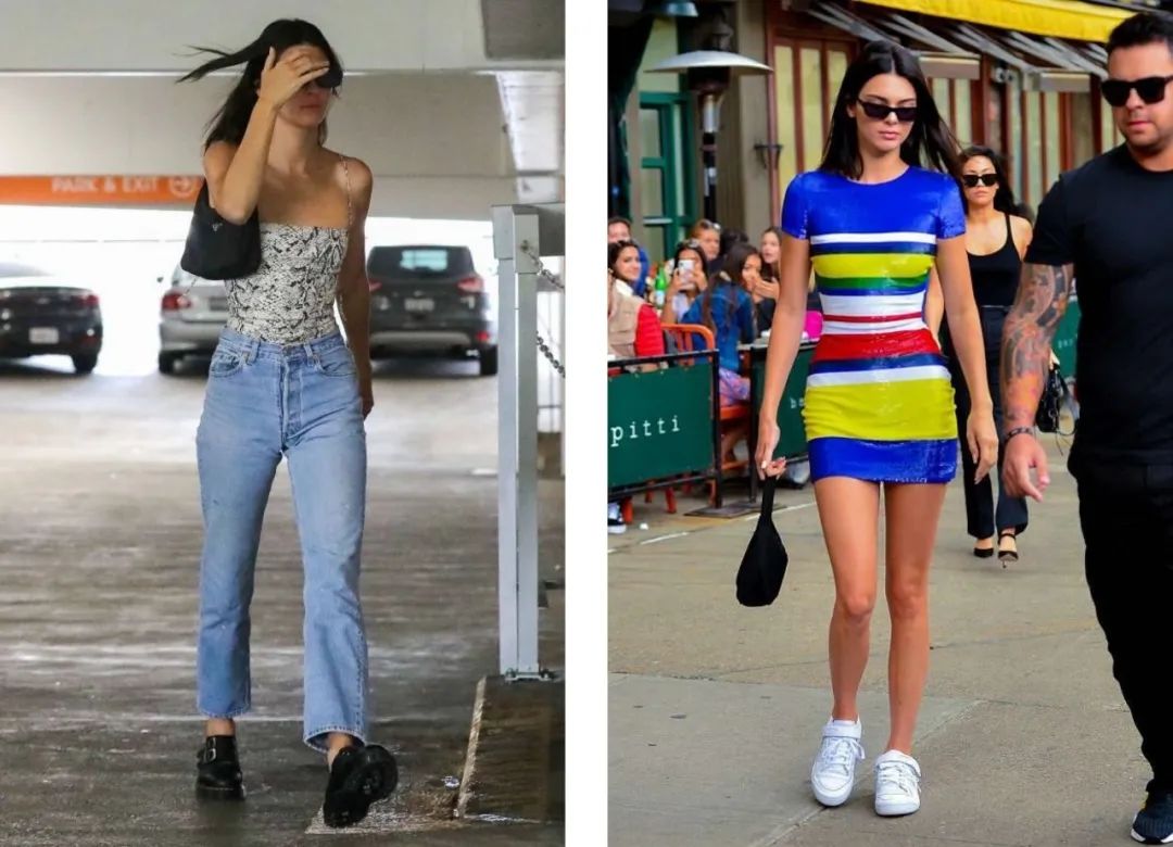 bella和kendall走秀,金泫雅显眼包