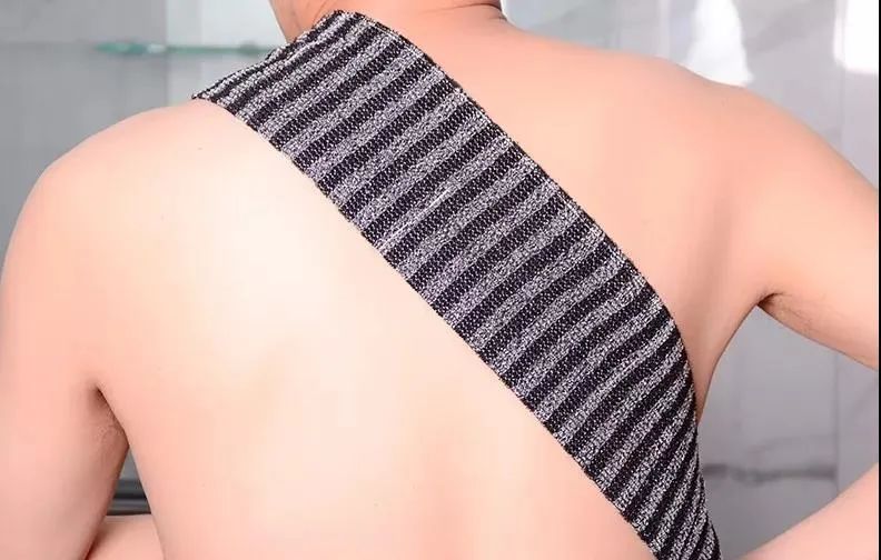 日式碳纤维洗澡巾,日系竹炭搓澡巾