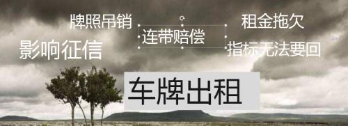 深圳车牌可以租赁吗 (深圳个人车牌如何出租)