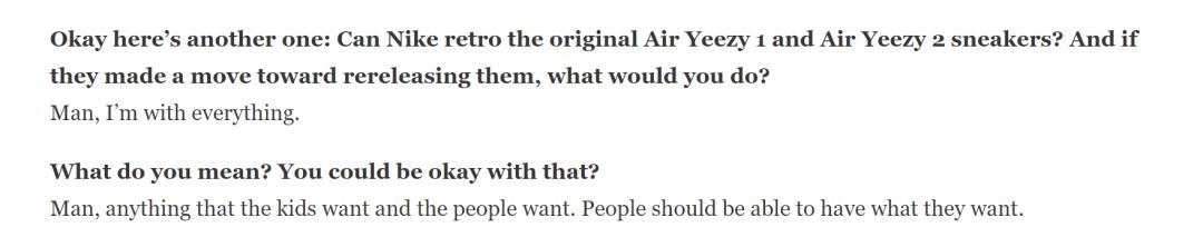 侃爷允许耐克复刻yeezy,侃爷的耐克大红色yeezy