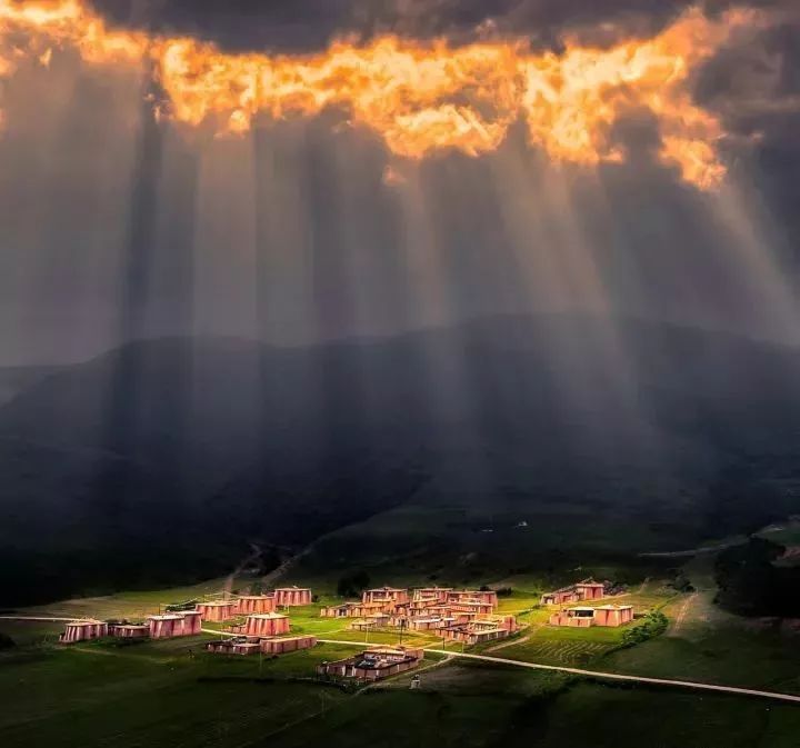 航拍阿坝农村视频,阿坝风景全景视频