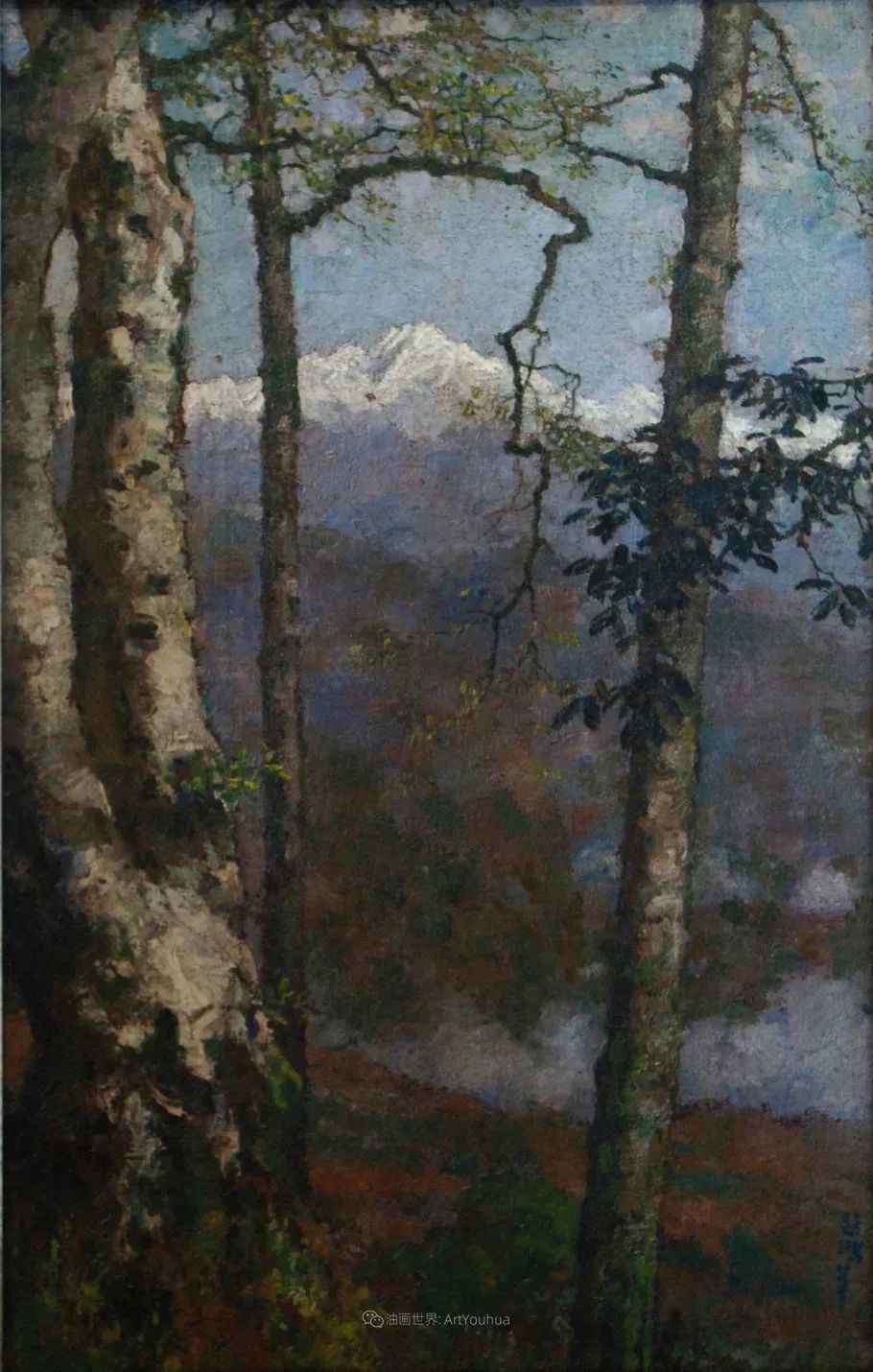 徐悲鸿先生的巨幅油画愚公移山,徐悲鸿中国现代画之父