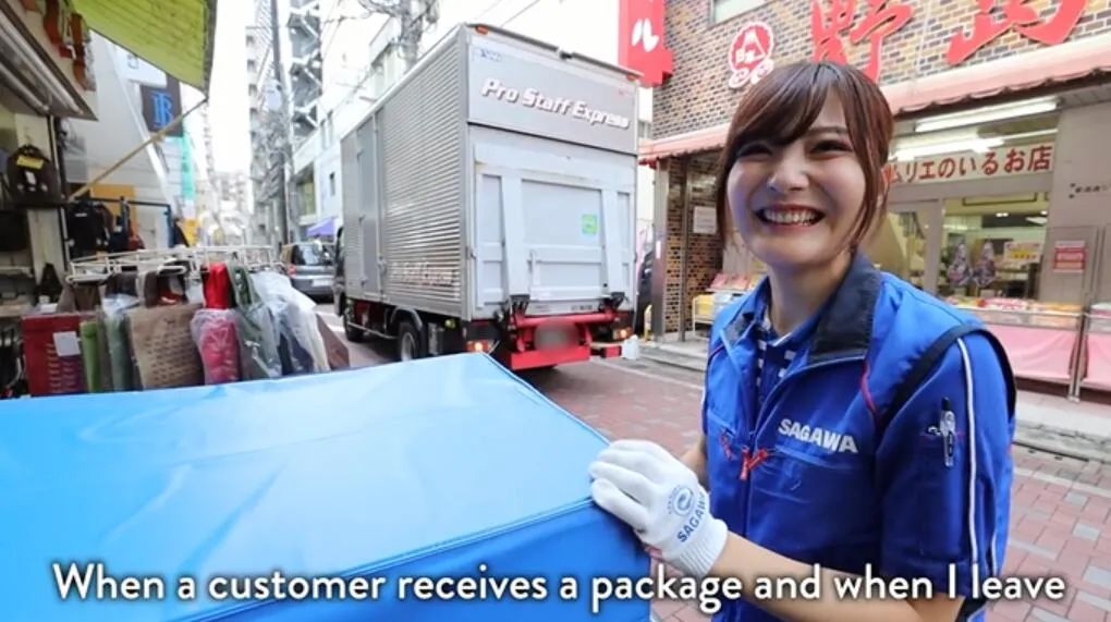 日本女快递员的一天过的有多潇洒,日本快递员的一天视频