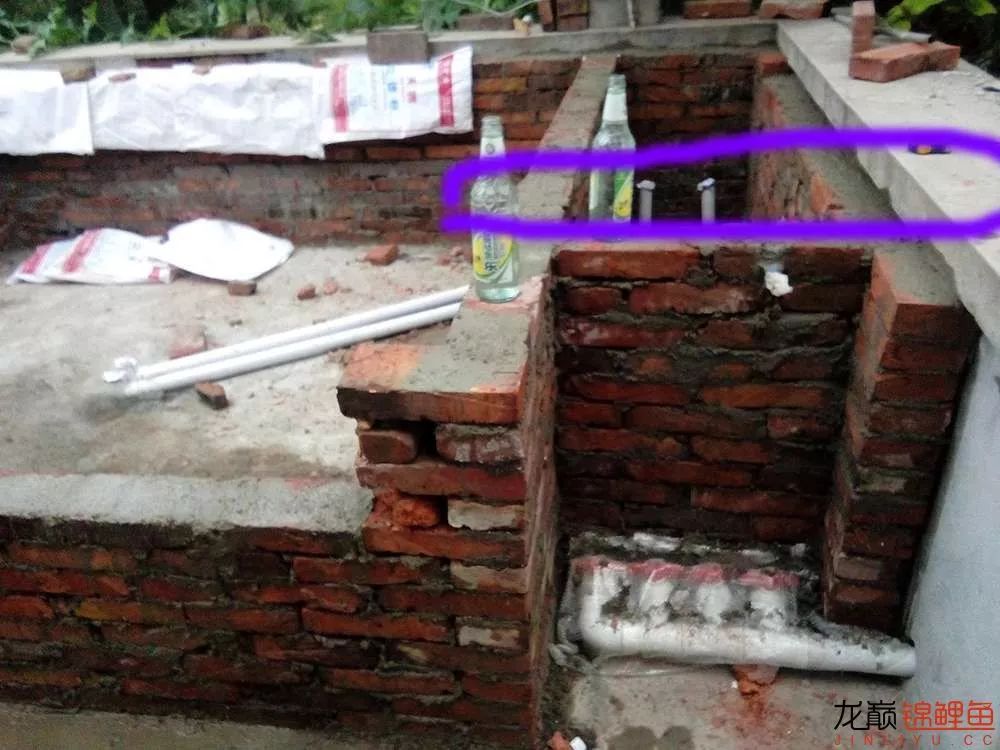 锦鲤池建造施工过程,楼顶怎么施工建锦鲤池