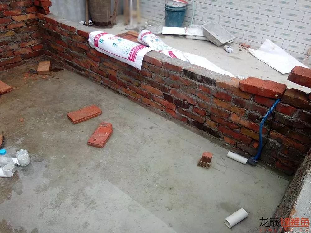 锦鲤池建造施工过程,楼顶怎么施工建锦鲤池