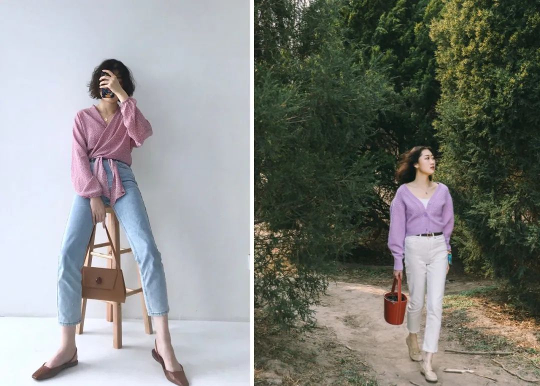 小个子胯宽腿粗牛仔裤,适合假胯宽的牛仔裤