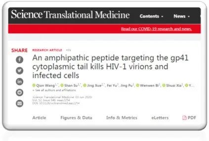 不抑制只结合就可以降低HIV感染的多肽，你有想过吗？